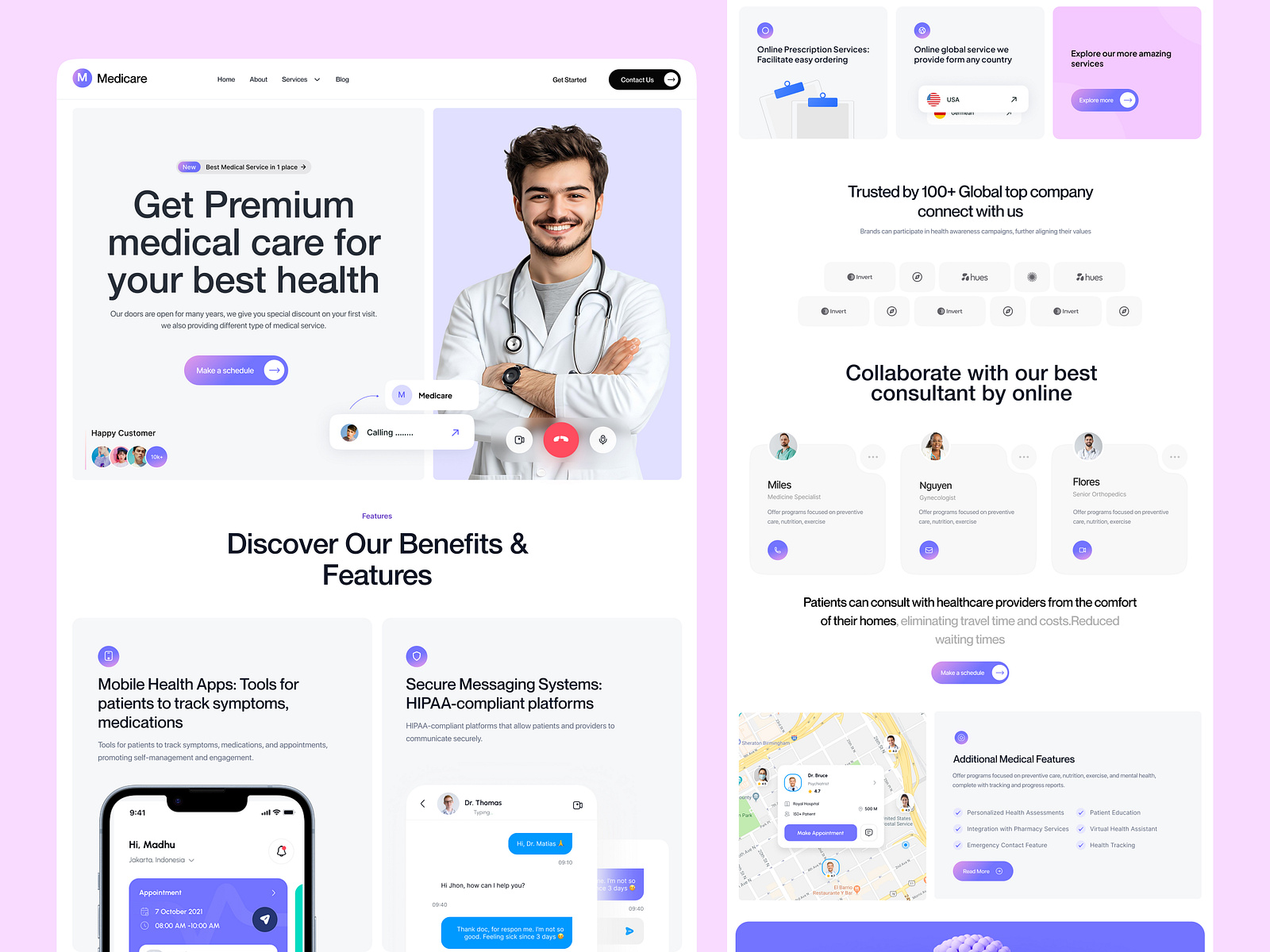 HIPAA-Compliant Healthcare Platform